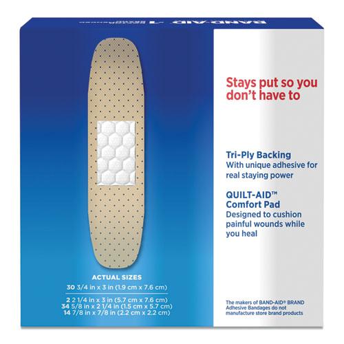 Tru-Stay Sheer Strips Adhesive Bandages, Assorted, 80/Box. Picture 9