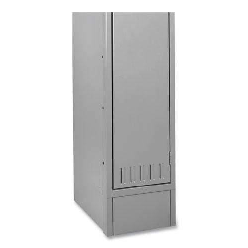 Optional Locker Base, 12w x 18d x 6h, Medium Gray. Picture 2