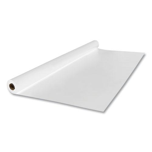 Linen-Soft Non-Woven Polyester Banquet Roll, Cut-To-Fit, 40" x 50 ft, White. Picture 2