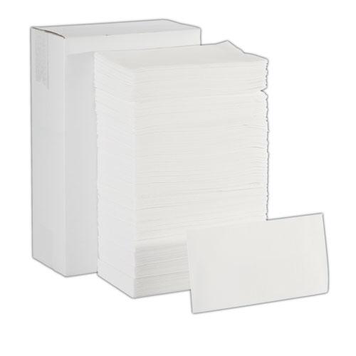 1/6-Fold Linen Replacement Towels, 13 x 17, White, 200/Box, 4 Boxes/Carton. Picture 2