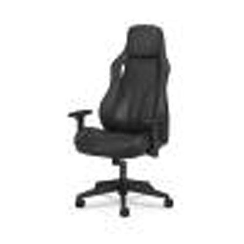 Ryder Executive High-Back Leather Chair, Supports Up to 250 lb, 18.9" Seat Height, Black. Picture 2