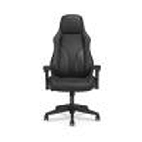 Ryder Executive High-Back Leather Chair, Supports Up to 250 lb, 18.9" Seat Height, Black. Picture 3