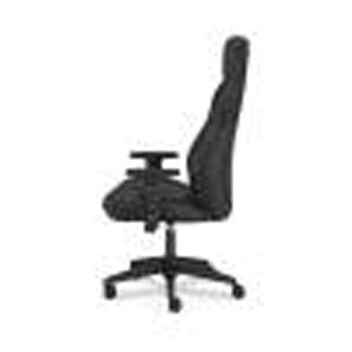 Ryder Executive High-Back Leather Chair, Supports Up to 250 lb, 18.9" Seat Height, Black. Picture 5