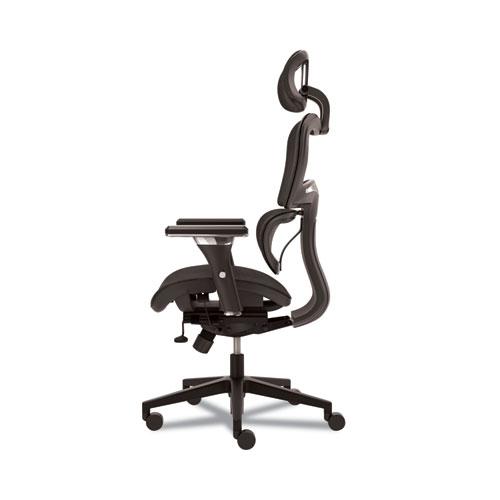 Neutralize High-Back Mesh Task Chair, Supports Up to 250 lb, 18.75" Seat Height, Black. Picture 4