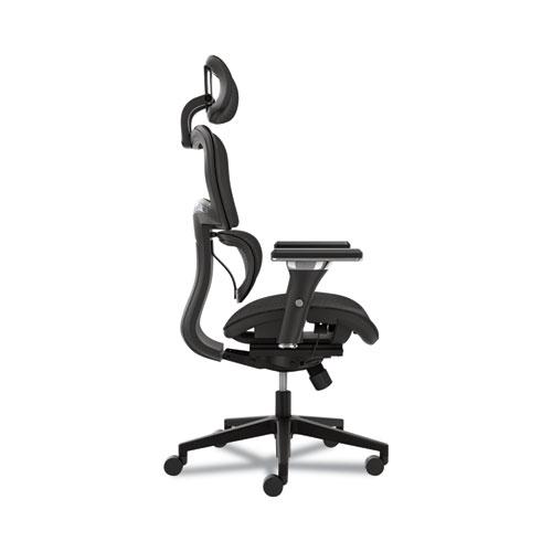 Neutralize High-Back Mesh Task Chair, Supports Up to 250 lb, 18.75" Seat Height, Black. Picture 5