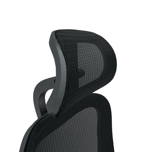 Neutralize High-Back Mesh Task Chair, Supports Up to 250 lb, 18.75" Seat Height, Black. Picture 7