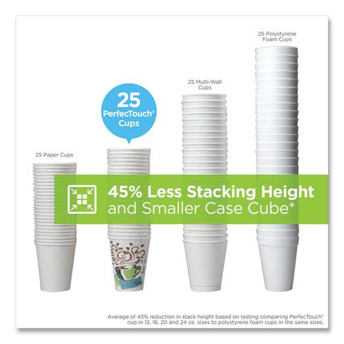 PerfecTouch Paper Hot Cups, 10 oz, Coffee Haze Design, 50 Sleeve, 20 Sleeves/Carton. Picture 11