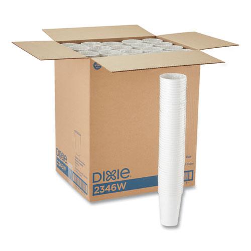 Paper Hot Cups, 16 oz, White, 50/Sleeve, 20 Sleeves/Carton. Picture 1