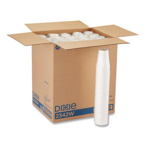 Paper Hot Cups, 12 oz, White, 50/Sleeve, 20 Sleeves/Carton. Picture 1