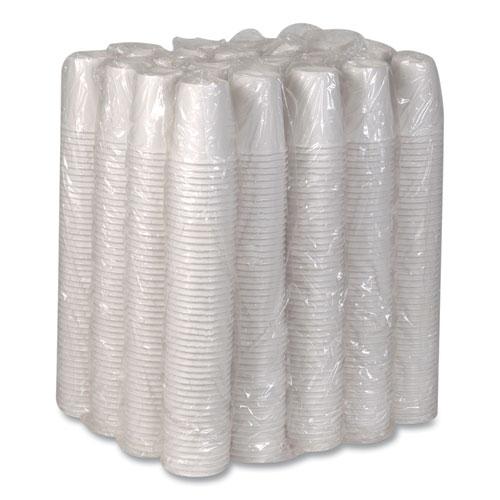 Paper Hot Cups, 10 oz, White, 50/Sleeve, 20 Sleeves/Carton. Picture 3
