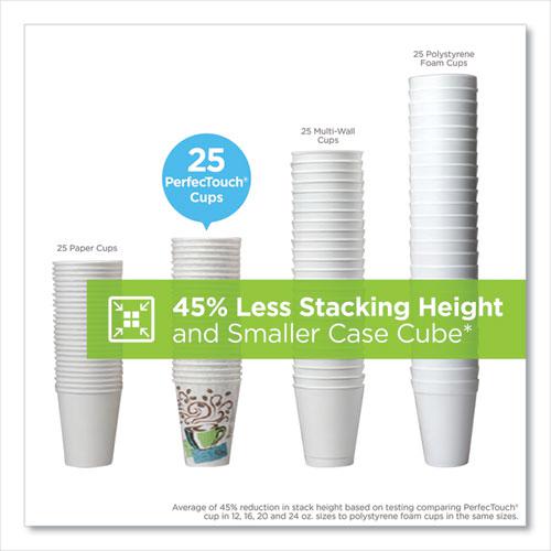 PerfecTouch Paper Hot Cups, 12 oz, Coffee Haze Design, 25 Sleeve, 20 Sleeves/Carton. Picture 11