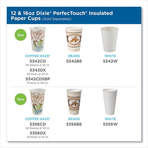 PerfecTouch Paper Hot Cups, 12 oz, Coffee Haze Design, 25 Sleeve, 20 Sleeves/Carton. Picture 4