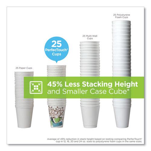 PerfecTouch Paper Hot Cups, 8 oz, Coffee Haze Design, 50/Sleeve, 20 Sleeves/Carton. Picture 11