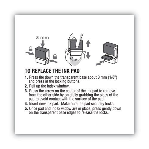 Replacement Ink Pad for 2000PLUS 1SI15P, 3" x 0.25", Black. Picture 4