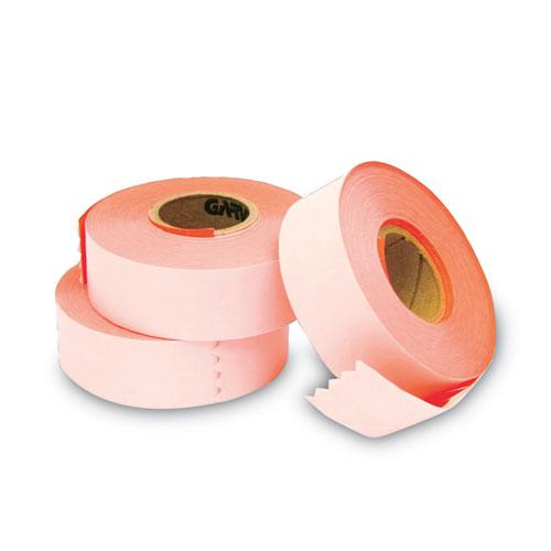 Two-Line Pricemarker Labels, 0.44 x 0.81, Fluorescent Red, 1,000/Roll, 3 Rolls/Box. Picture 1