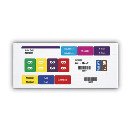 Color-Coded Smartstrip Refill Label Forms, Inkjet Printer, Assorted, 1.5 x 7.5, White, 250/Pack. Picture 8