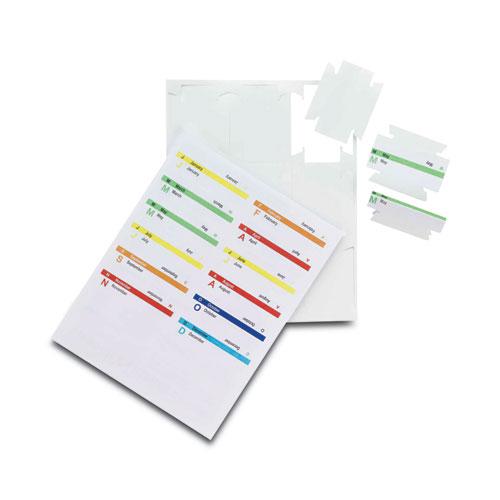 Viewables Hanging Folder Tabs and Labels, Quick-Fold Tabs with Labels, 1/3-Cut, White, 3.5" Wide, 45/Pack. Picture 7