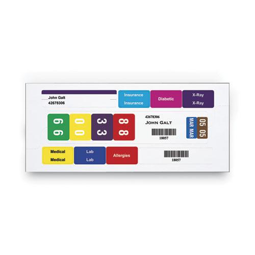 Color-Coded Smartstrip Refill Label Forms, Inkjet Printer, Assorted, 1.5 x 7.5, White, 250/Pack. Picture 14