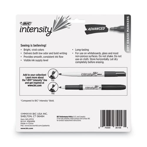Intensity Advanced Dry Erase Marker, Pocket-Style, Medium Bullet Tip, Assorted Colors, Dozen. Picture 3