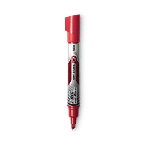 Intensity Advanced Dry Erase Marker, Tank-Style, Broad Chisel Tip, Red, Dozen. Picture 1