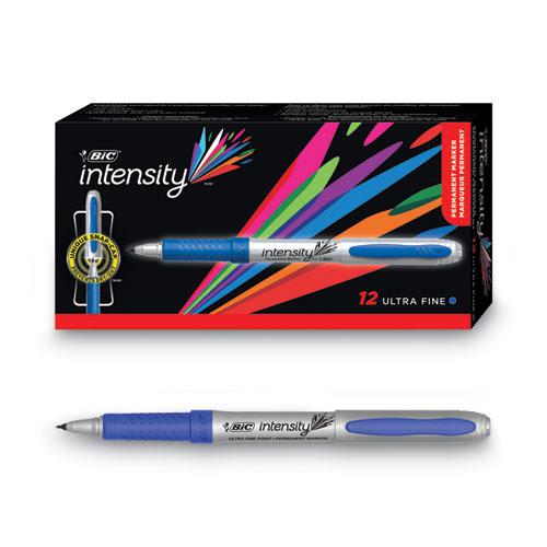 Intensity Ultra Fine Tip Permanent Marker, Extra-Fine Needle Tip, Deep Sea Blue, Dozen. Picture 5