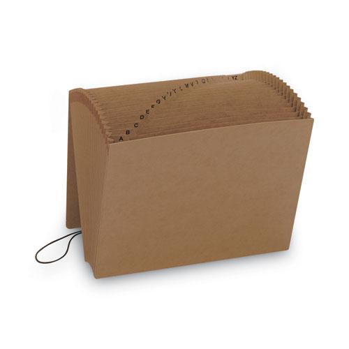 Indexed Expanding Kraft Files, 21 Sections, Elastic Cord Closure, 1/21-Cut Tabs, Letter Size, Kraft. Picture 7