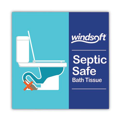 Premium Bath Tissue, Septic Safe, 2-Ply, White, 284 Sheets/Roll, 24 Rolls/Carton. Picture 3