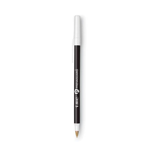 PrevaGuard Ballpoint Pen, Stick, Medium 1 mm, Black Ink/Black Barrel, Dozen. Picture 3