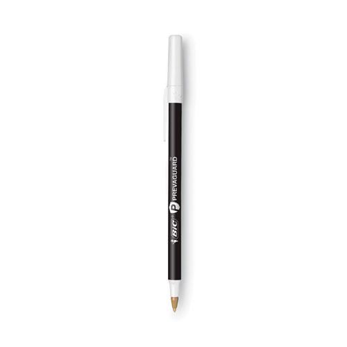 PrevaGuard Ballpoint Pen, Stick, Medium 1 mm, Black Ink/Black Barrel, 60/Pack. Picture 3