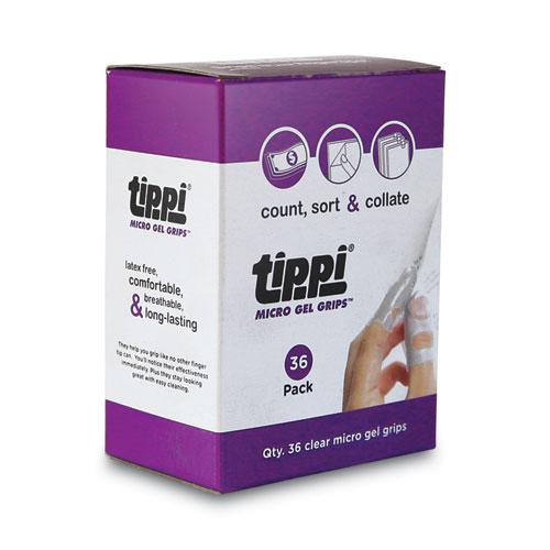 Tippi Micro-Gel Fingertip Grips, Size 5, Clear, 36/Pack. Picture 2