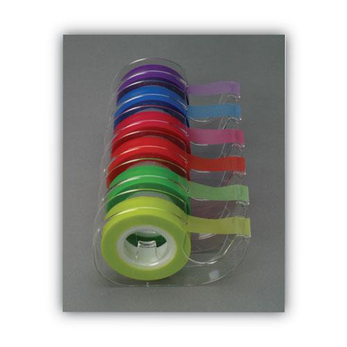 Removable Highlighter Tape, 0.5" x 720", Assorted, 6/Pack. Picture 2