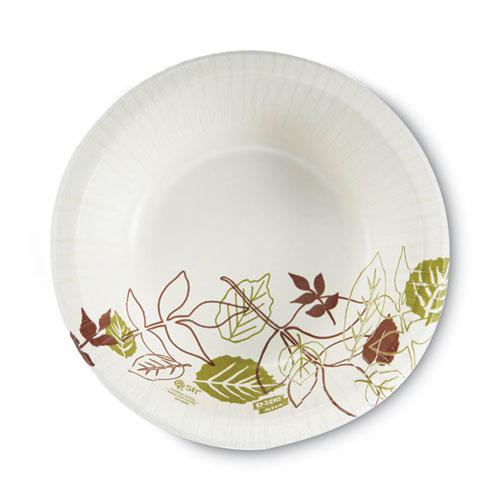 Pathways Heavyweight Paper Bowls, 20 oz, White/Green/Burgundy, 125/Pack. Picture 1