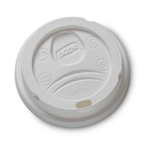 Drink-Thru Lid, Fits 8oz Hot Drink Cups, Fits 8 oz Cups, White, 1,000/Carton. Picture 1
