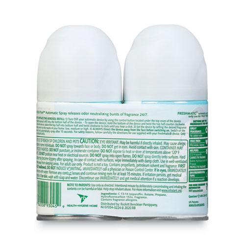 Freshmatic Ultra Spray Refill, Fresh Linen, 5.89 oz Aerosol Spray, 2/Pack, 3 Packs/Carton. Picture 2