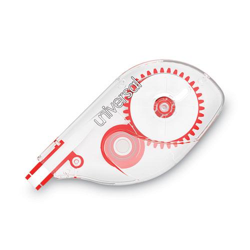 Side-Application Correction Tape, Transparent Gray/Red Applicator, 0.2" x 393", 2/Pack. The main picture.