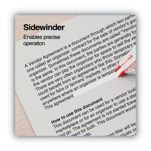 Side-Application Correction Tape, Transparent Gray/Red Applicator, 0.2" x 393", 2/Pack. Picture 3