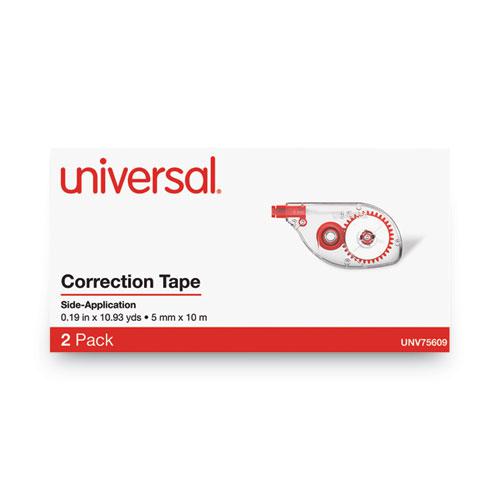 Side-Application Correction Tape, Transparent Gray/Red Applicator, 0.2" x 393", 2/Pack. Picture 5