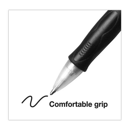 Velocity Easy Glide Ballpoint Pen Value Pack, Retractable, Medium 1 mm, Black Ink, Black Barrel, 36/Pack. Picture 4