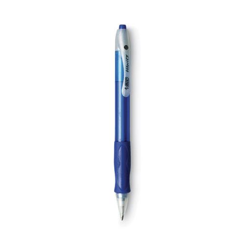 Velocity Easy Glide Ballpoint Pen Value Pack, Retractable, Medium 1 mm, Blue Ink, Translucent Blue Barrel, 36/Pack. Picture 2