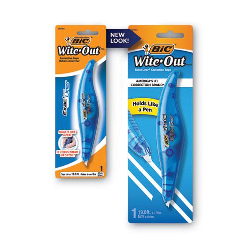 Wite-Out Brand Exact Liner Correction Tape, Non-Refillable, Blue, 1/5" x 236". Picture 5