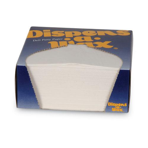 Dispens-A-Wax Waxed Deli Patty Paper, 4.75 x 5, White, 1,000/Box, 24 Boxes/Carton. Picture 1