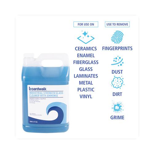 Industrial Strength Glass Cleaner with Ammonia, 1 gal Bottle, 4/Carton. Picture 5