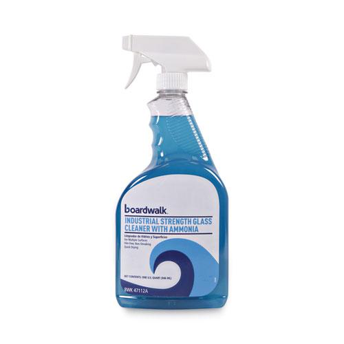 Industrial Strength Glass Cleaner with Ammonia, 32 oz Trigger Spray Bottle, 12/Carton. Picture 1