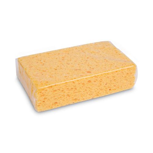 Medium Cellulose Sponge, 3.67 x 6.08, 1.55" Thick, Yellow, 24/Carton. Picture 2