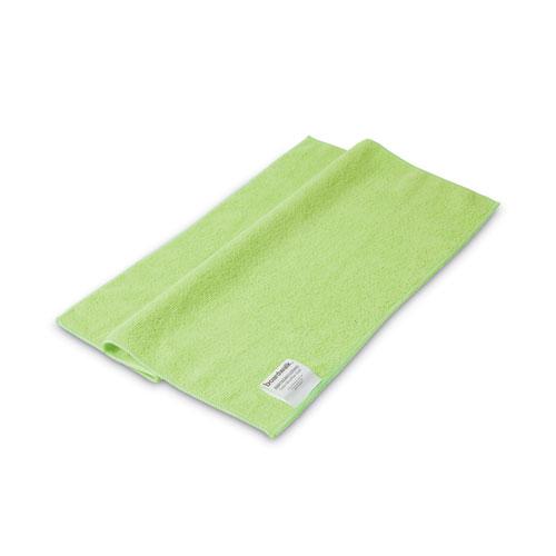 Microfiber Cleaning Cloths, 16 x 16, Green, 24/Pack. Picture 2