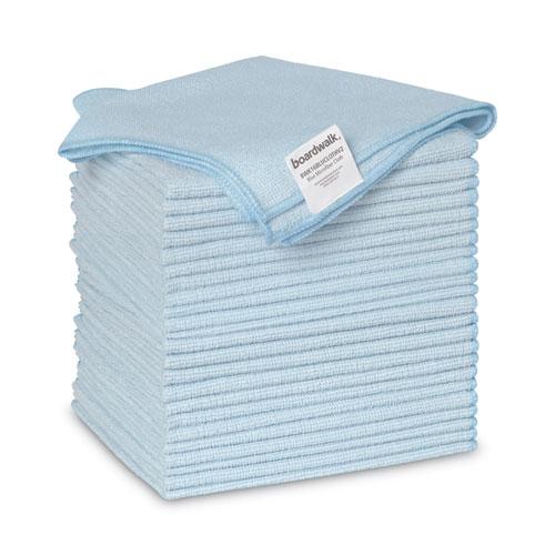 Microfiber Cleaning Cloths, 16 x 16, Blue, 24/Pack. Picture 2