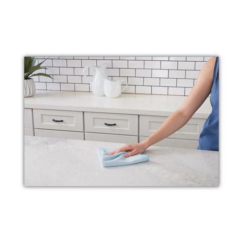 Microfiber Cleaning Cloths, 16 x 16, Blue, 24/Pack. Picture 3