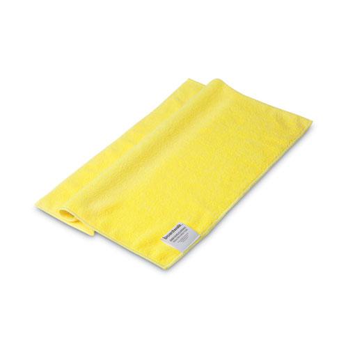Microfiber Cleaning Cloths, 16 x 16, Yellow, 24/Pack. The main picture.