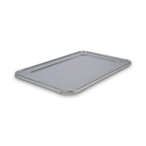 Aluminum Steam Table Pan Lids, Fits Full-Size Pan, Deep,12.88 x 20.81 x 0.63, 50/Carton. The main picture.