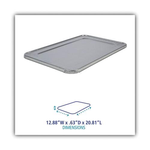 Aluminum Steam Table Pan Lids, Fits Full-Size Pan, Deep,12.88 x 20.81 x 0.63, 50/Carton. Picture 4